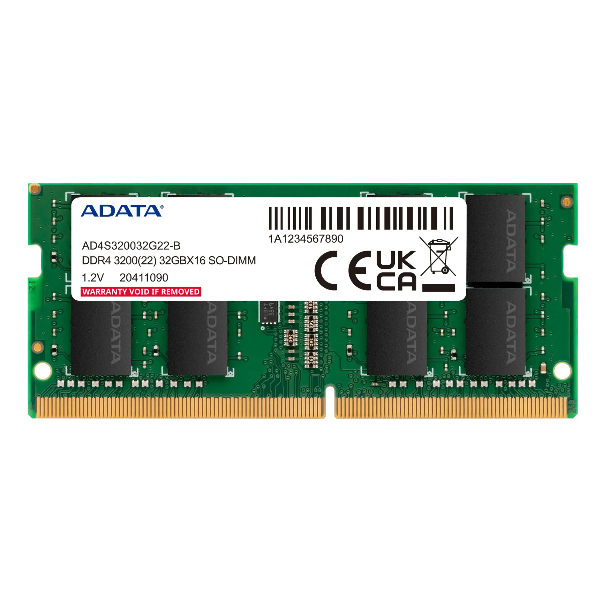 [AD4S320016G22-SGN] Memoria Adata DDR4 16 GB 3200 MHz - Notebook Sodimm AD4S320016G22-SGN - Retail