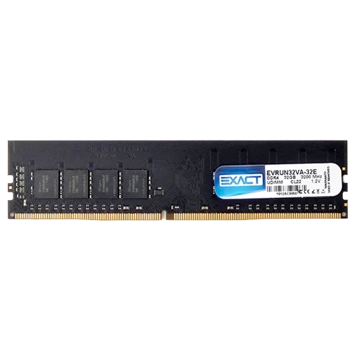 [EVRUN32VA-32E] Memoria Exact DDR4 32GB 3200 MHz 1.2V - Desktop UDIMM - Retail